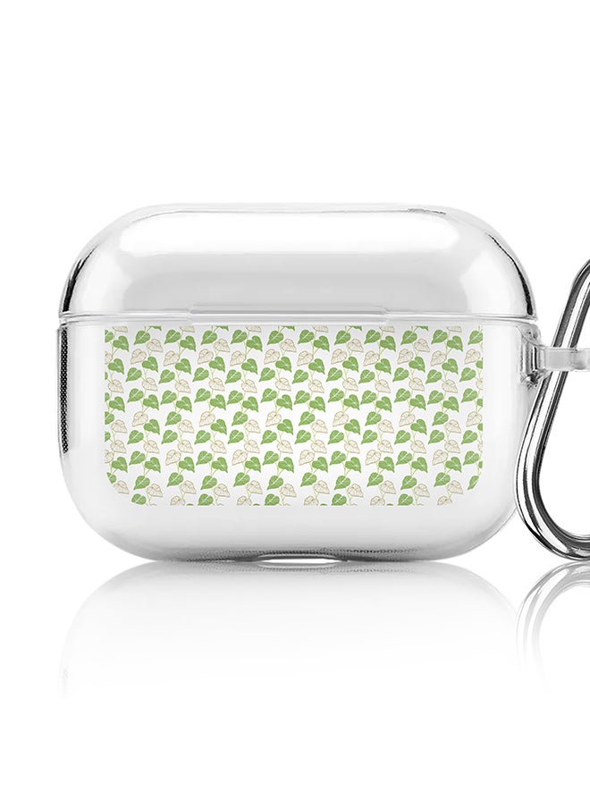 Stylizedd Classic Clear printed Case for Apple AirPods Pro 2nd Generation Thin Transparent Cover [Designed for Apple AirPods Pro 2nd Generation] - Vine Leaves  - Image 1