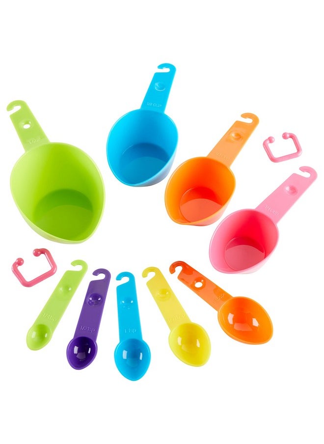 C.R. Gibson C.R. Gibson Kids in The Kitchen Measuring Cups and Spoons Set, Multicolor  - Image 4