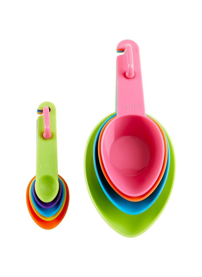 C.R. Gibson C.R. Gibson Kids in The Kitchen Measuring Cups and Spoons Set, Multicolor  - Image 2