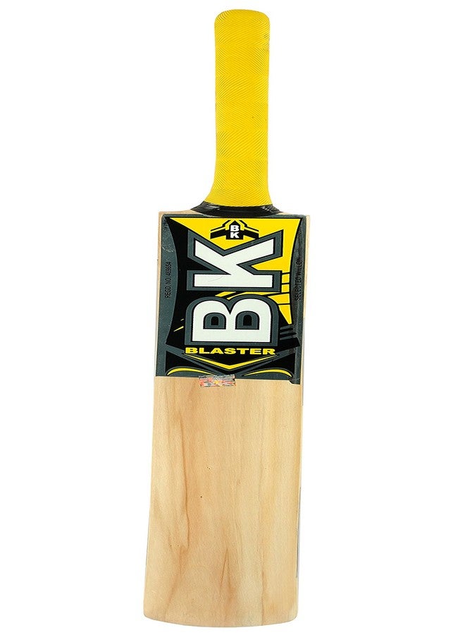 Klapp BK Blaster Popular Willow Size 7 Cricket Bat with Klapp Cricket Tennis Ball(Size 7) (Yellow) - Image 4
