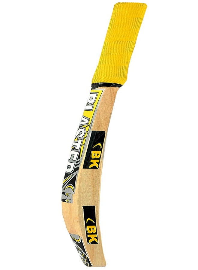 Klapp BK Blaster Popular Willow Size 7 Cricket Bat with Klapp Cricket Tennis Ball(Size 7) (Yellow) - Image 3