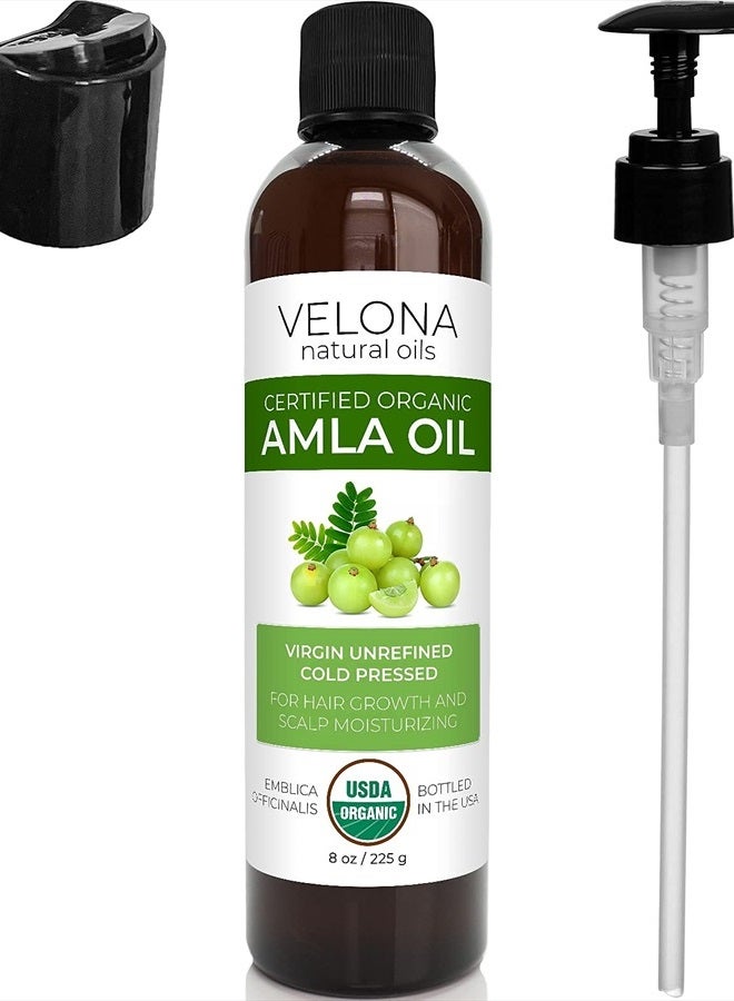 velona Amla Oil USDA Certified Organic - 8 oz | 100% Pure and Natural Carrier Oil | Extra Virgin, Unrefined, Cold Pressed | Hair Growth, Body, Face & Skin Care | Use Today - Enjoy Results… - Image 5