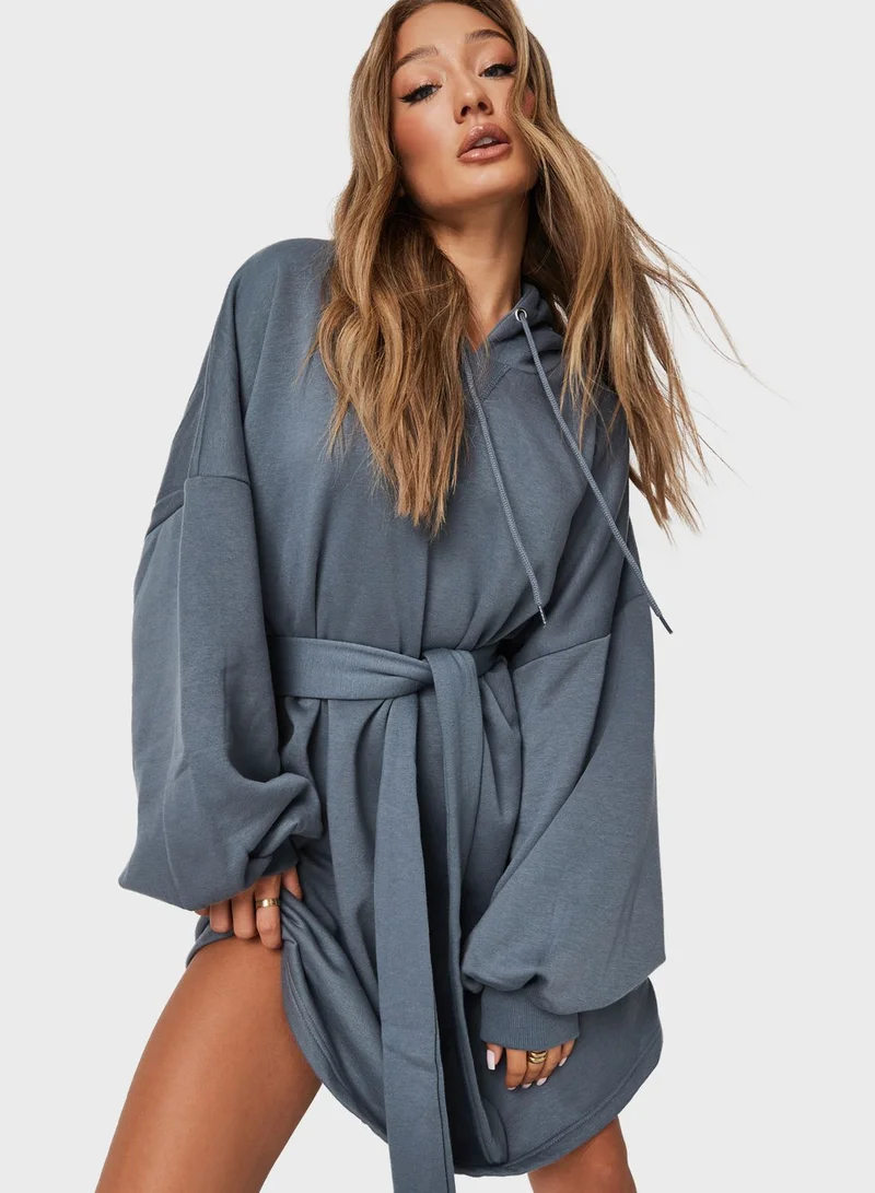 Missguided Belted Sweater Dress