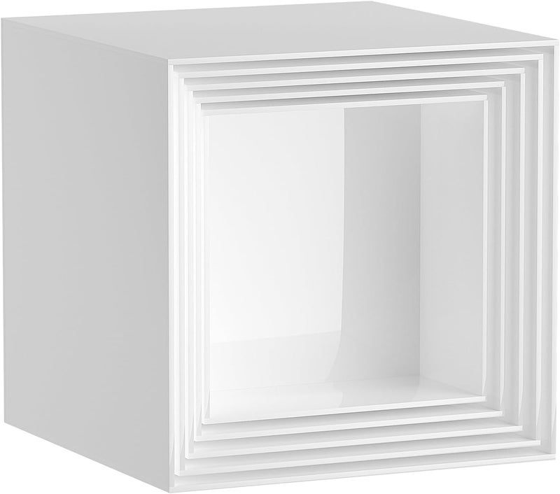 TPGP LUOBAO White Acrylic Food Risers - 5-Sided Buffet Display Stands for Events - Image 3