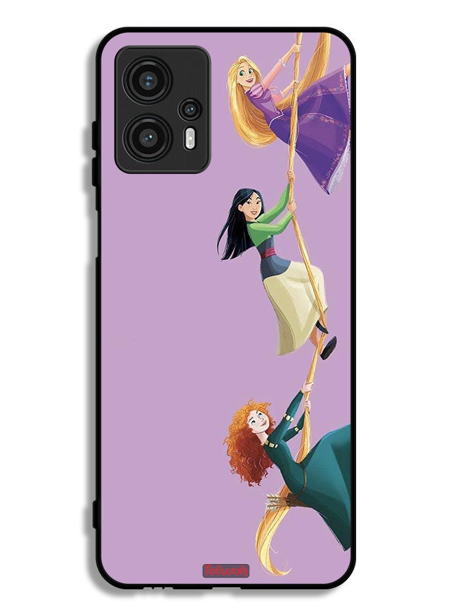 Tolwak Motorola Moto G13 Protective Case Cover Girls Climbing Art - Image 1