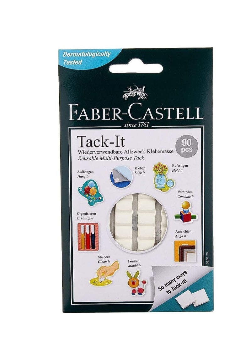 FABER-CASTELL REUsable Multi Purpose Adhesive Tack It 50gm White PACK OF 2 - Image 3