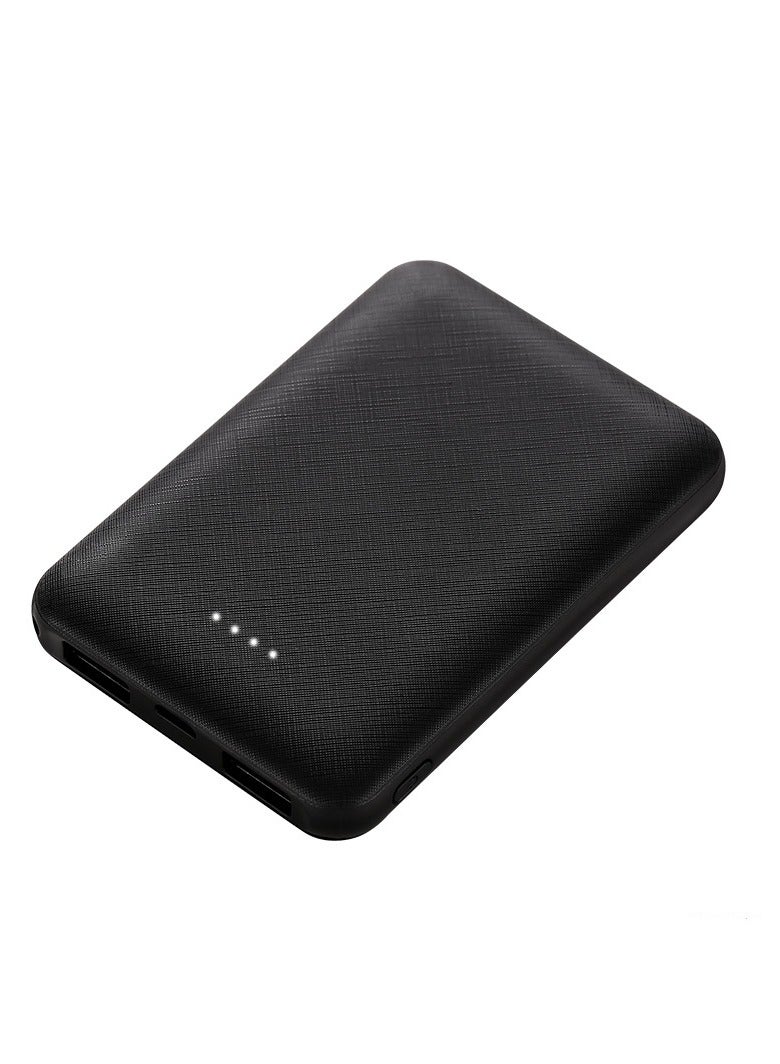 20000mah Large Capacity Power Bank Ultra-thin Anti Slip Design Portable Power Bank (Black) - Image 1