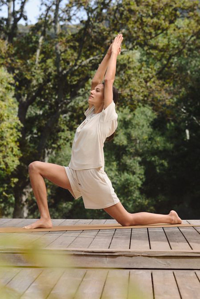 Tchibo Women Sportswear Fit Training Shorts, Beige - Image 2