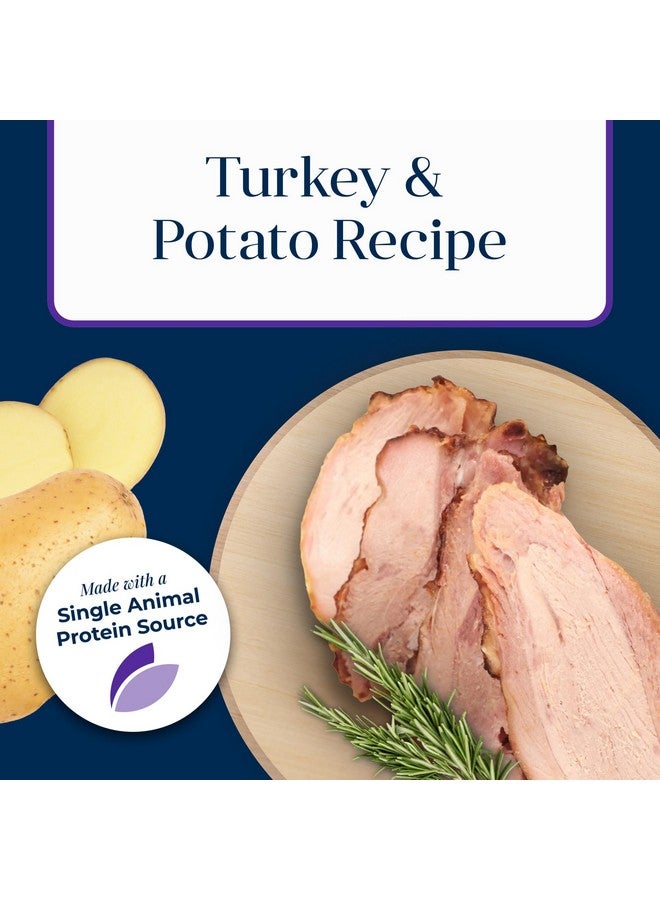 بلو بافلو بسكويت الكلاب بلو بافالو بيسكس، مكافآت الكلاب المقرمشة للعناية بالبشرة والمعدة، وصفة الديك الرومي، كيس 6 أونصات - Image 3