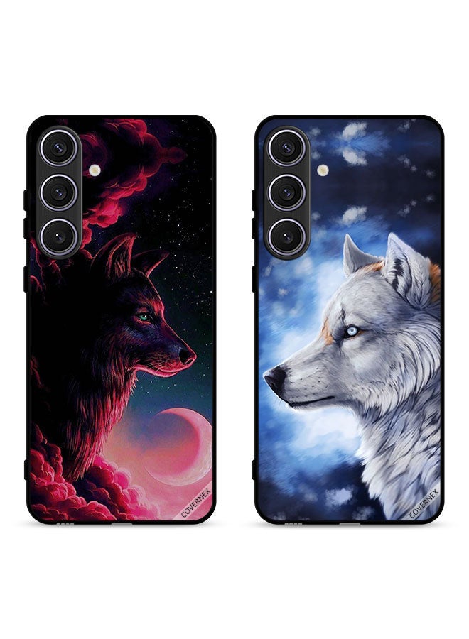 Covernex Two Cases For Samsung Galaxy S23 FE 5G Protective Covers Wolf Art - Image 1