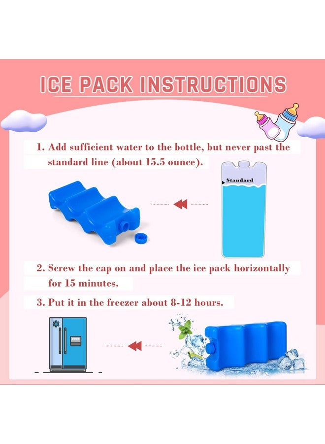 BAFASO Breastmilk Cooler Bag With Ice Pack And Waterproof Pad (Fits 6 Bottles 4 To 5 Ounce) Breastmilk Cooler With Multiple Pockets Black  - Image 4