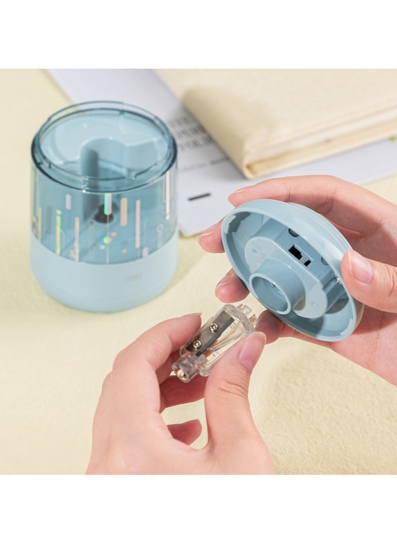 Deli Deli EH508-BL Electric Pencil Sharpener – ideal for neat desks & school supplies  - Image 2