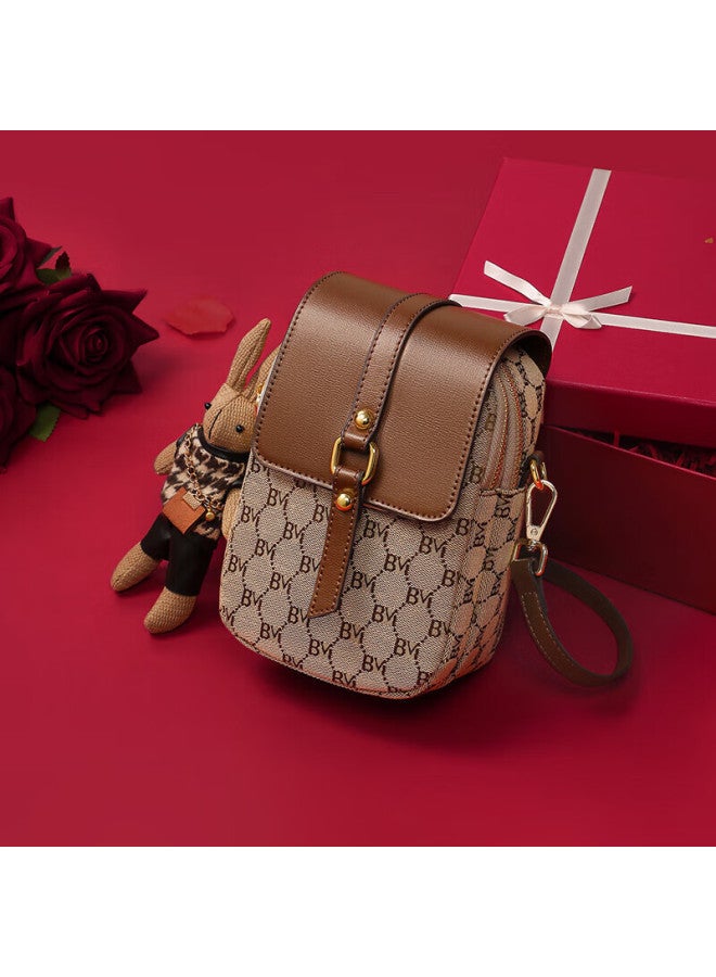 Viney Handbag, Women's Stylish Niche Phone Bag, Light Luxury Crossbody Shoulder Bag, Birthday And New Year Gift For Girlfriend - Image 1