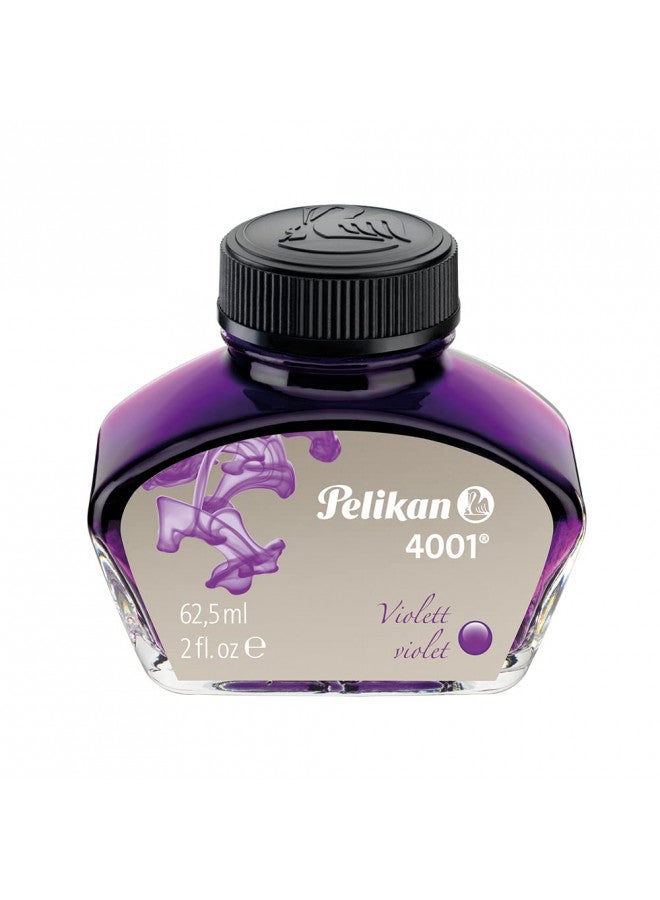 Pelikan 4001 Bottled Ink for Fountain Pens, Violet, 62.5ml, 1 Each (329193) - Image 2