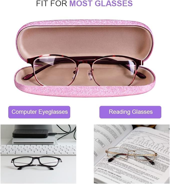 ZONLY Eyeglasses Case,(4 Piece) Unisex Hard Shell Eyeglasses Cases Protective Case For Glasse - Image 5