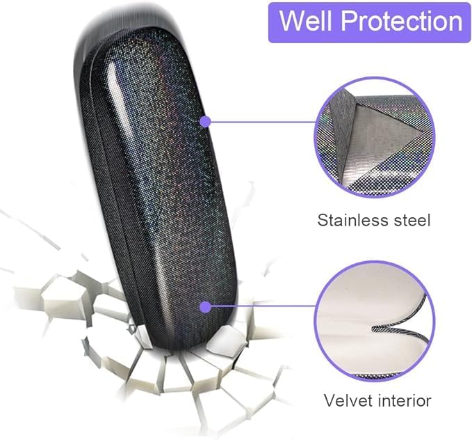 ZONLY Eyeglasses Case,(4 Piece) Unisex Hard Shell Eyeglasses Cases Protective Case For Glasse - Image 4