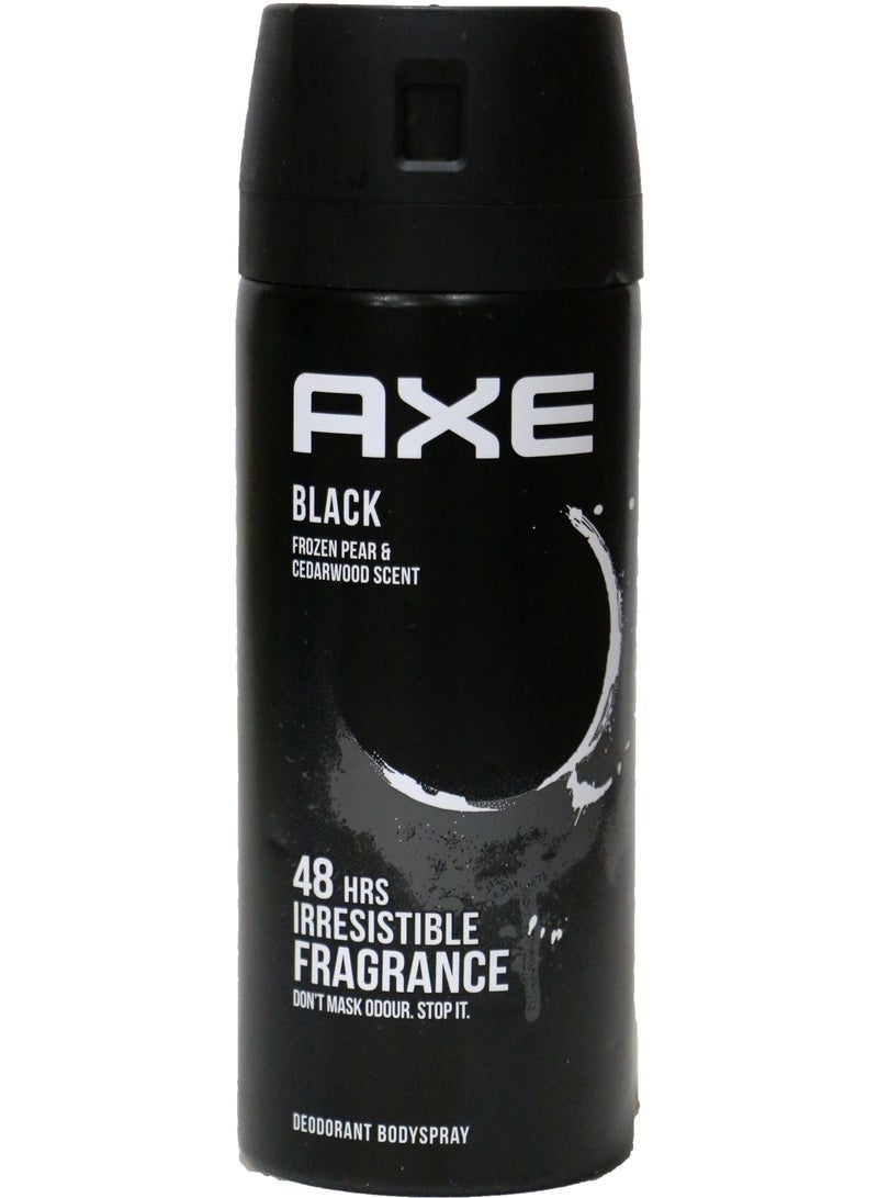 Axe, Black Deodorant Bodyspray For Men - 150 ml - Image 1