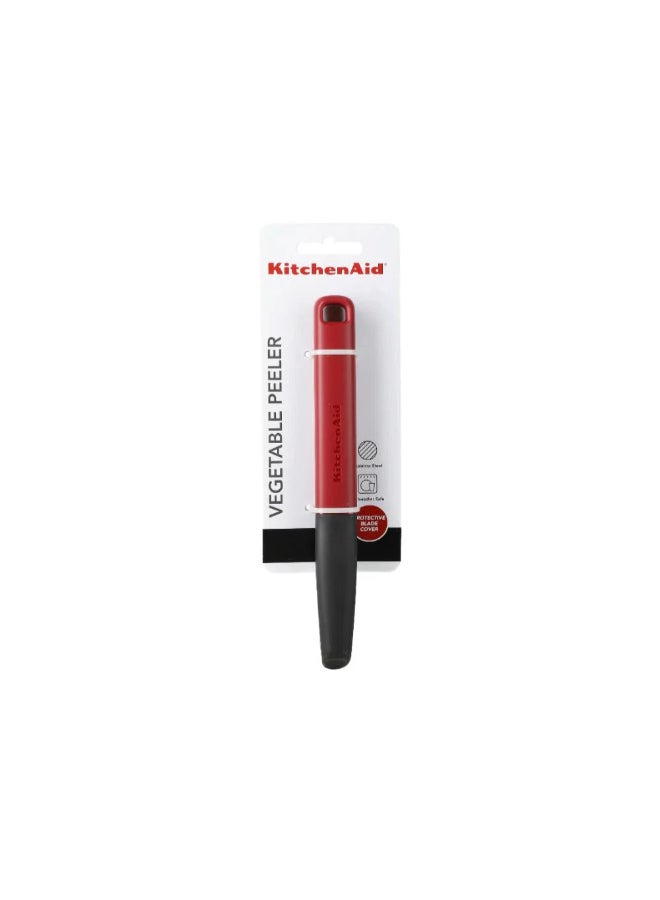 KitchenAid Classic Euro Vegetable Peeler Empire Red and Black 20cm KHA112OHEREG - Image 4