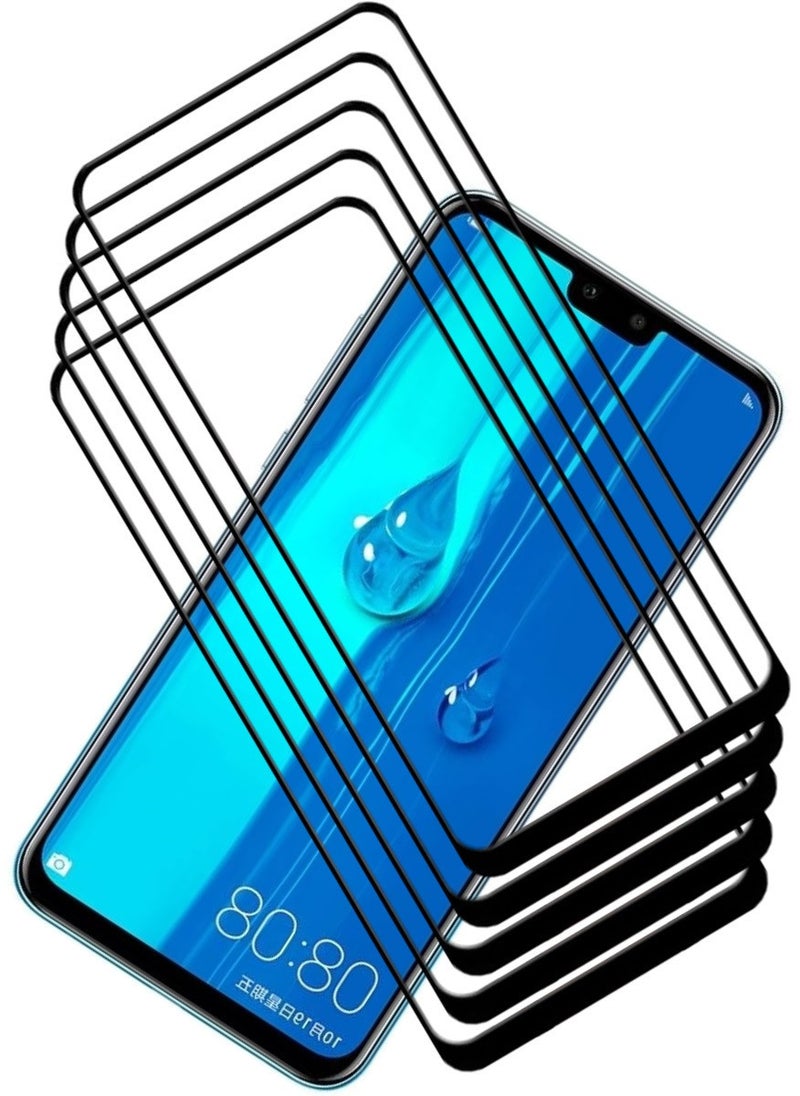 ACLIX 5 Pieces Antistatic ESD Dustproof Premium Quality High Definition Tempered Glass Screen Protector Designed For Huawei Y9 (2019) - Image 1