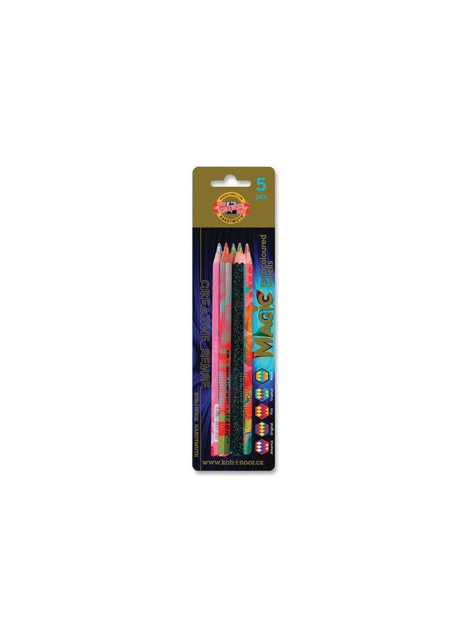KOH-I-NOOR Koh-I-Noor MAGIC 3406 Jumbo Special Coloured Pencil in Blister Pack  - Image 1