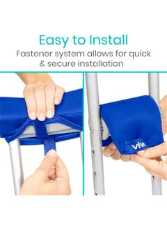 Arabest Premium Crutch Pads and Hand Grips for Adult and Youth Walking Crutches - Comfortable Machine Washable Padding with Moisture Wicking and Odor Reducing Properties  - Image 4