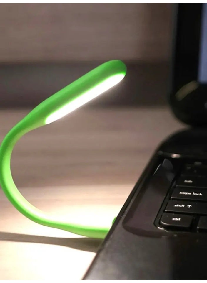 موان مصباح LED صغير بمنفذ USB - مصباح مرن محمول بزاوية قابلة للتعديل للباور بانك والكمبيوتر واللاب توب والكيبورد | مصباح قراءة متعدد الالوان موفر للطاقة للكتب والاستخدام الخارجي" - Image 5