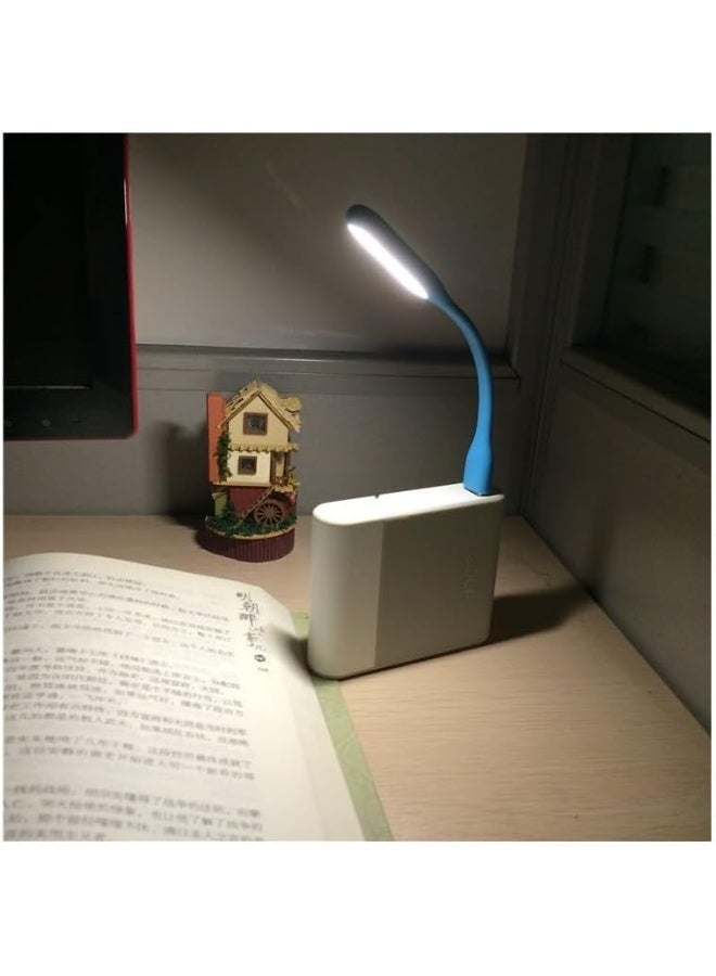 موان مصباح LED صغير بمنفذ USB - مصباح مرن محمول بزاوية قابلة للتعديل للباور بانك والكمبيوتر واللاب توب والكيبورد | مصباح قراءة متعدد الالوان موفر للطاقة للكتب والاستخدام الخارجي" - Image 4