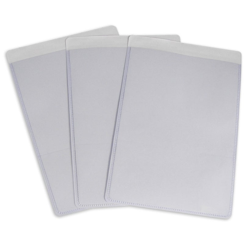 CLine SelfAdhesive Shop Ticket Holders 5 x 8 Inches Clear 50 per Box 70058