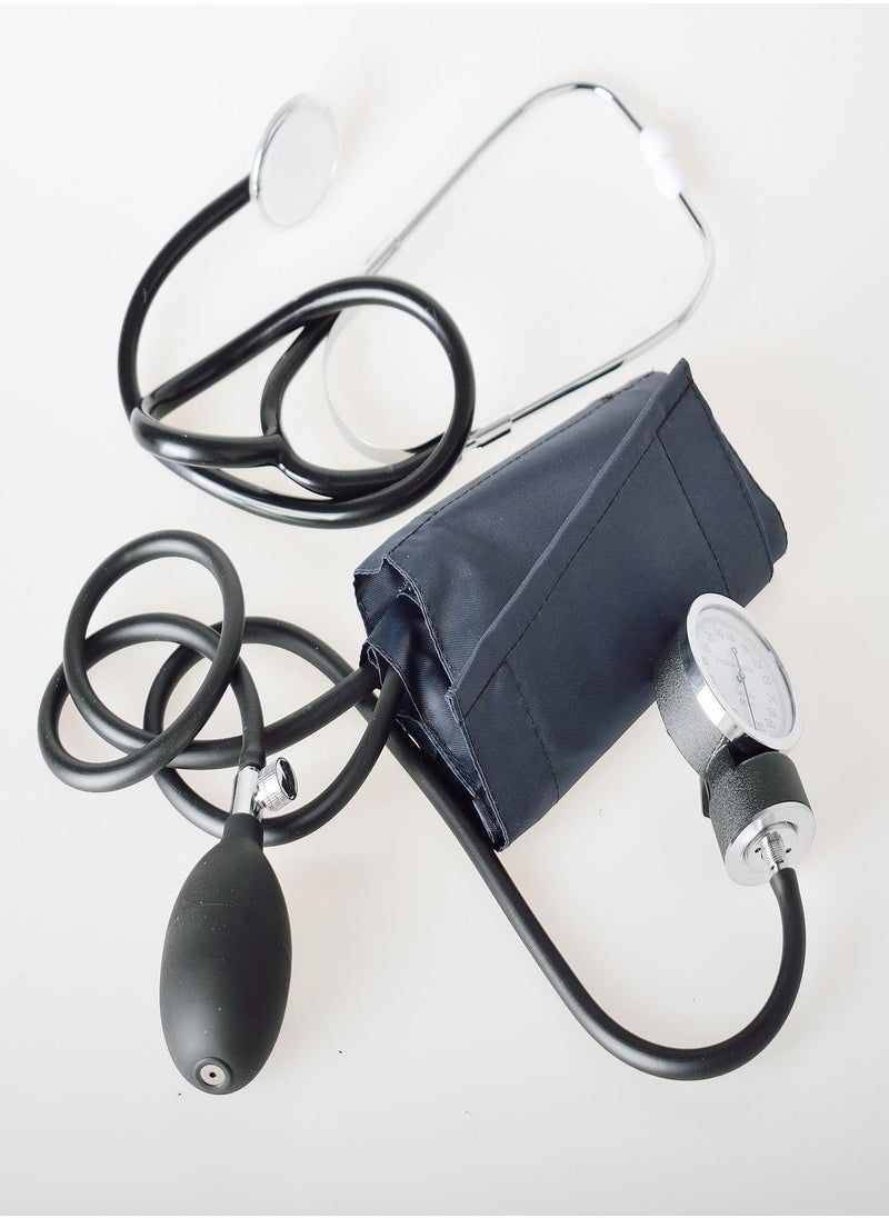 Aneroid - Manual Blood Pressure Monitor With Cuff And Stethoscope Kit - Image 1