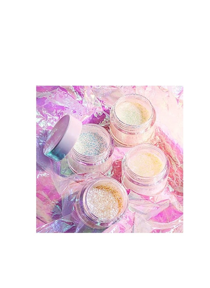 Bestland - BestLand Holographic Body Glitter Gel - Cosmetic-Grade, Christmas Glitter Makeup for Face, Body, and Hair, Safe and Easy to Use, Perfect for Festivals Parties, Vegan & Cruelty Free (02 Stardust Pink) - Image 1