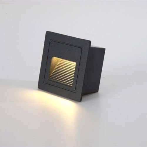 SEER Metal Wall Light 3 Watt 2 Modular LED Indoor/Outdoor Exterior Step Light/Foot Light Fixture Lamp | Warm White (Yellow) Pack of 1 - Image 1