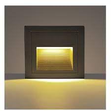SEER Metal Wall Light 3 Watt 2 Modular LED Indoor/Outdoor Exterior Step Light/Foot Light Fixture Lamp | Warm White (Yellow) Pack of 1 - Image 2