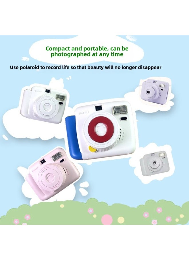Generic Product Of Paperone CCD Mini Camera One-time Imaging Photo Paper Cheap Student Camera Retro Photo Portable-Body Color:Main Recommended Color -official Standard Configuration  - Image 5