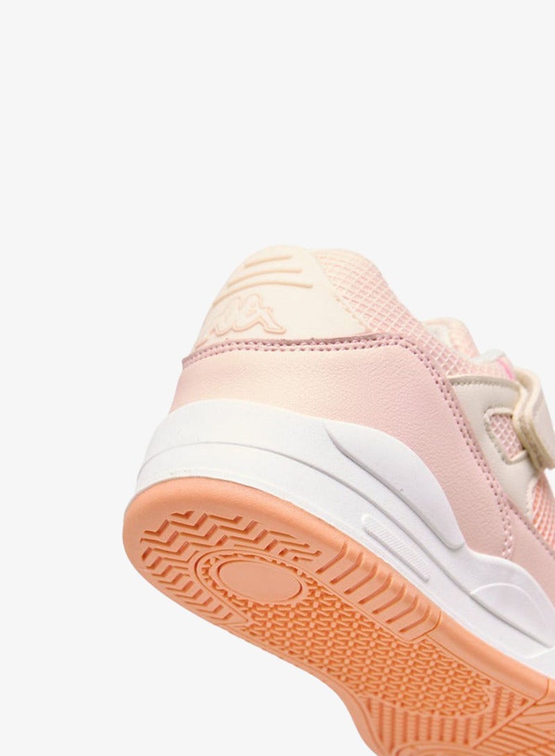 Kappa Girls' Panelled Sneakers with Hook and Loop Closure - Image 5