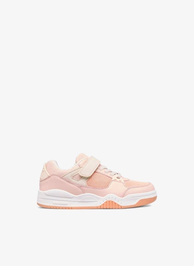 Kappa Girls' Panelled Sneakers with Hook and Loop Closure - Image 3