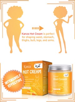 Kanza Anti Cellulite Cream 250g Hot Cream for Belly Fat Burner Slimming Cream Fat Burner for Tummy Waist Lose Weight Fast for Women & Men Hot Cream  - Image 5