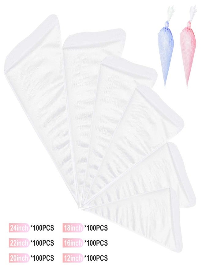 Joyeee Strong Icing Bags Kit, 100 Pcs Disposable Piping Bags Plastic Thick Icing Pipe Bag, DIY Handmade Cream Flower for Decoration Cake Cupcake Biscuit Dessert Cookie, Baking Tools, Large 22 Inches - Image 2