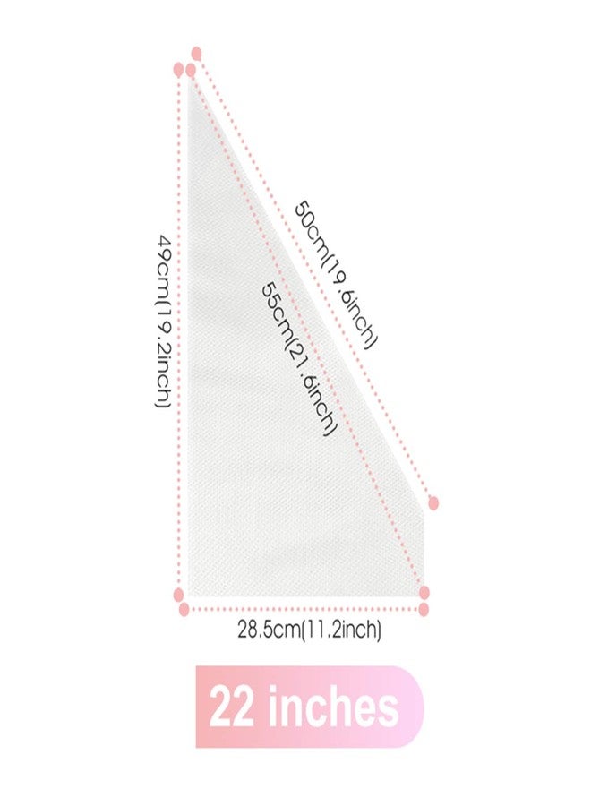 Joyeee Strong Icing Bags Kit, 100 Pcs Disposable Piping Bags Plastic Thick Icing Pipe Bag, DIY Handmade Cream Flower for Decoration Cake Cupcake Biscuit Dessert Cookie, Baking Tools, Large 22 Inches - Image 3