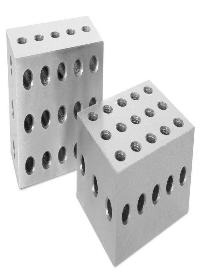 WEN 4 x 3 x 2-Inch Hardened-Steel Precision 2-3-4 Blocks, Two Pack (10434) - Image 1