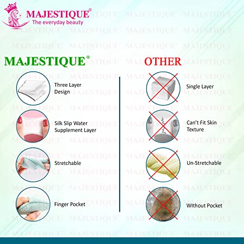 Majestique Cotton Face Pads & Finger Reusable Sponge - Makeup Removing Wipes With Soft Touch for Eye, Face Cleansing Tissues, Pure Cotton Pad for Toner - 460 Count - Image 5