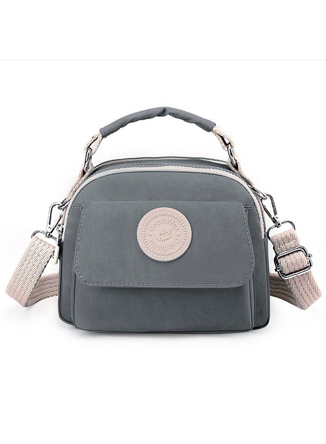 Storite Women's Stylish Small Lightweight Sling Crossbody Shoulder Bag, Portable Handbag Bag With Inner Padded Pocket & Adjustable Strap (Grey,21x10x17cm) - Image 1