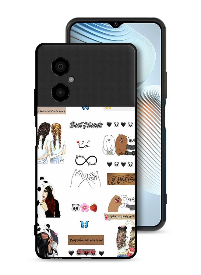 Tolwak Xiaomi Poco M4 5G Protective Case Cover Arabic Quotes And Stickers - Image 1