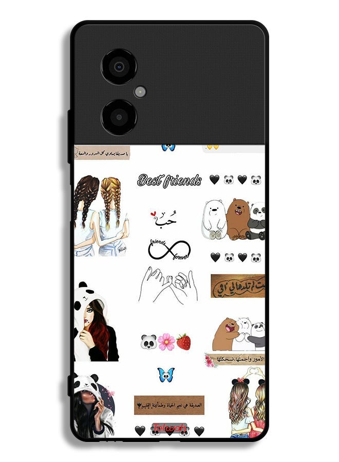 Tolwak Xiaomi Poco M4 5G Protective Case Cover Arabic Quotes And Stickers - Image 2