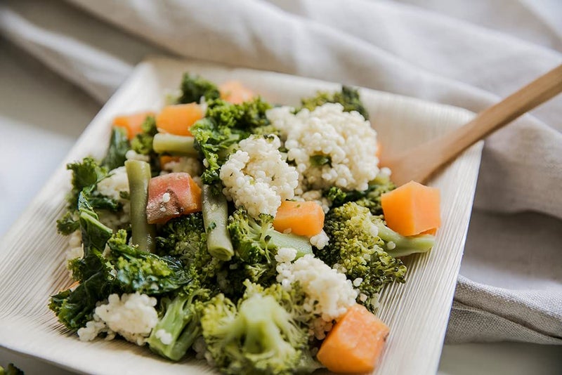 PacknWood طبق مربع من ورق النخيل بزوايا مدورة (حزمة من 100) ، PacknWood - أطباق خشبية قابلة للتحلل وصديقة للبيئة (6" × 6" × 0.8") 210BBA1717 - Image 4