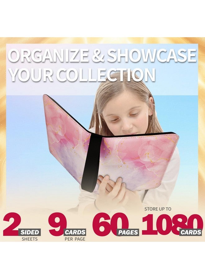 Dosanlues 1080 Pockets Card Binder 9 Pocket, Trading Card Binder with 60 Page Removable Sleeves, Zipper Card Book Album Holder[PROTECTIVE][PLEASANT TOUCH SURFACE] - Image 3