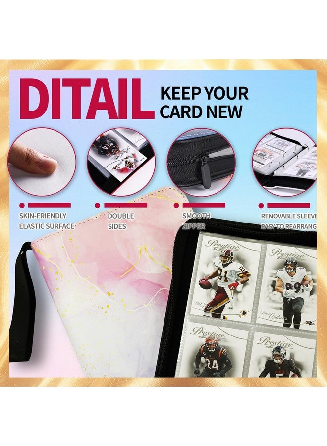 Dosanlues 1080 Pockets Card Binder 9 Pocket, Trading Card Binder with 60 Page Removable Sleeves, Zipper Card Book Album Holder[PROTECTIVE][PLEASANT TOUCH SURFACE] - Image 2
