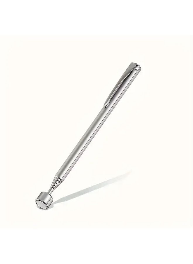 Silvery 3 In 1 Telescopic Magnetic Pickup Tool With Non Slip Grip Ergonomic Handle - Image 1