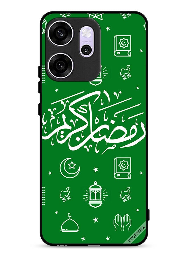 Covernex Oppo Reno14 F Protective Case Cover Ramadan Kareem Green - Image 1