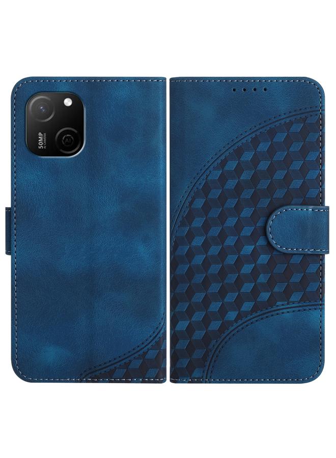 اس-توب جراب لهاتف Huawei Maimang A20 مصنوع من الجلد المنقوش برأس فيل مع حبل تعليق - Image 1