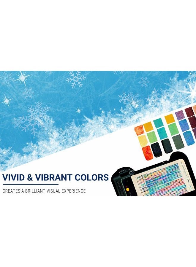 Allenjoy 7x5ft Ice Blue Winter Backdrop for Studio Photography 1st First Birthday Party Decoration Banner Festival White Snowflake Snowfall Christmas Background Baby Shower Kids Photo Booth Props - Image 4